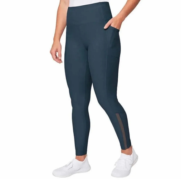 Mondetta Pants - Mondetta Ladies' Active Tight Side Pockets
Mesh Cut Out Ankle Panel